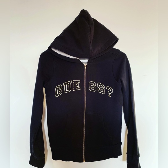 Guess fuzzy zip-up sweater - Picture 2 of 3